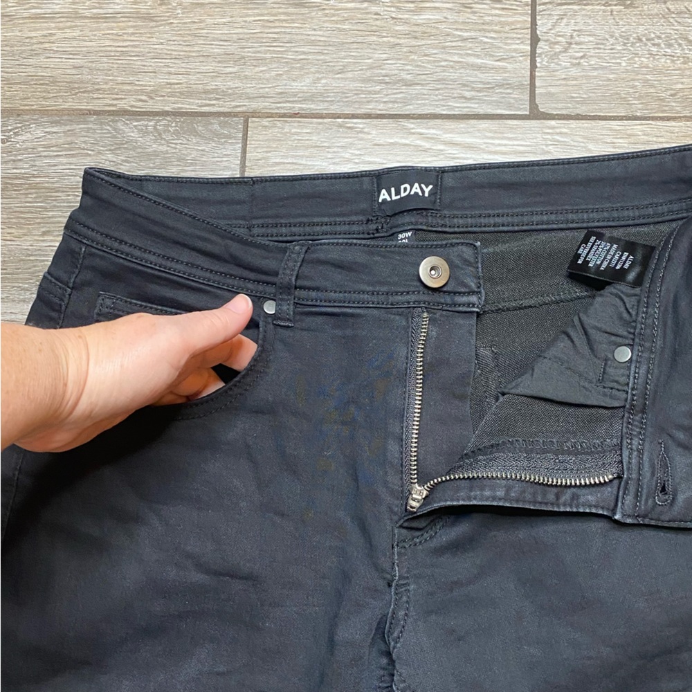 Alday 30W 32L Black Jeans - Picture 3 of 9